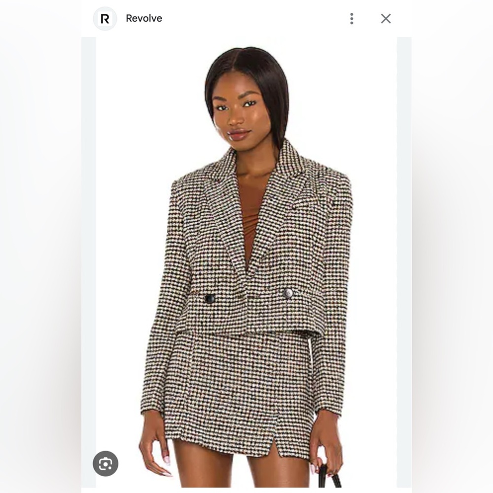 Astr the label Christa houndstooth tweed set